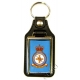 RAF Royal Air Force Abingdon Leather Medallion Keyring